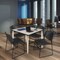 Regency Kahlo Square Table & Chair Sets, 48 W, 48 L, 29 H, Wood, Metal, Polypropylene Top, Maple TPL4848PLCM44BK - alternate 1